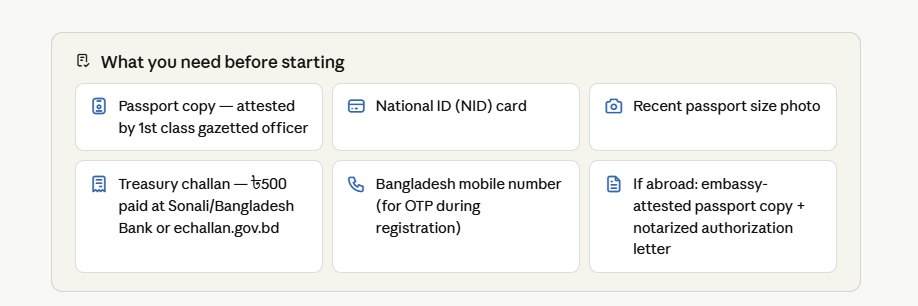 how to apply for police clearance certificate in bangladesh