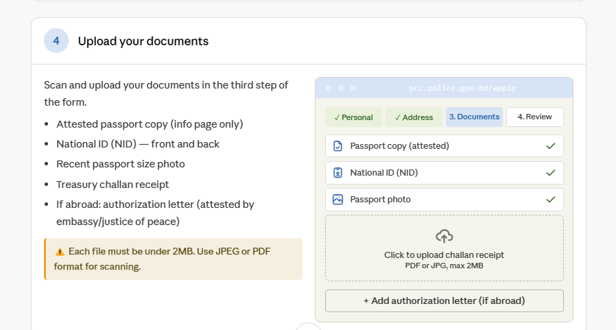how to apply for police clearance certificate in bangladesh